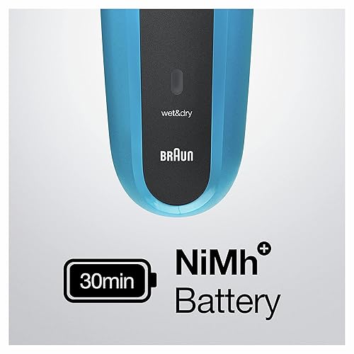 Miniatura 5 de Braun Maquinilla de afeitar eléctrica para hombres, serie 3 310s, afeitadora eléctrica, recargable y cabezal de repuesto Braun Series 3 21B