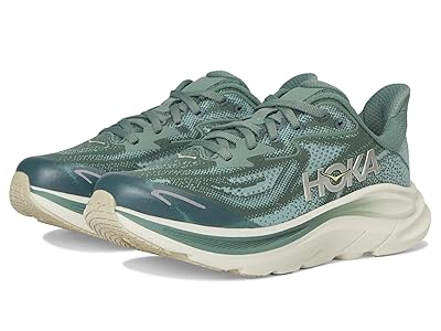 Hoka Kids Clifton 10 (Big Kid) Kids Shoes Fern/Truffle Salt : 6.5 Big Kid M, Textile