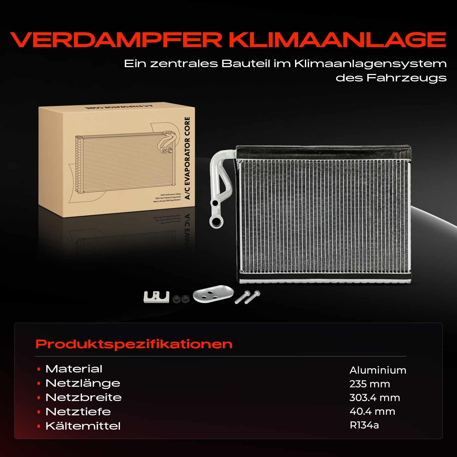Frankberg Evaporador del aire acondicionado Compatible con GLK-Klasse X204 2.1L Clase E T-Model S212 2.1L Clase E W212 2.1L Clase E T-Model S212 3.0L Clase E W212 3.0L Replace# EV940044PFC