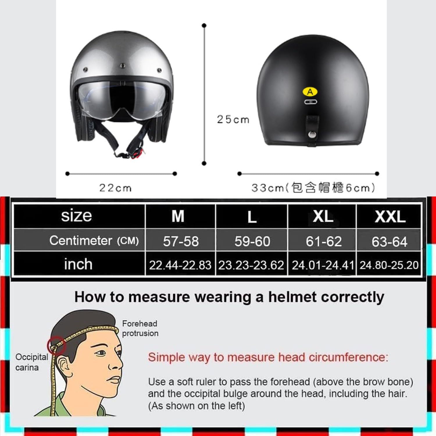 Demi Casque De Moto Vintage Casques Jet Ouvert Cyclomoteur ECEDOT Homologué Demi Casque De Scooter Casques Bols Robuste Et Durable pour Adultes Protection Multicouche
