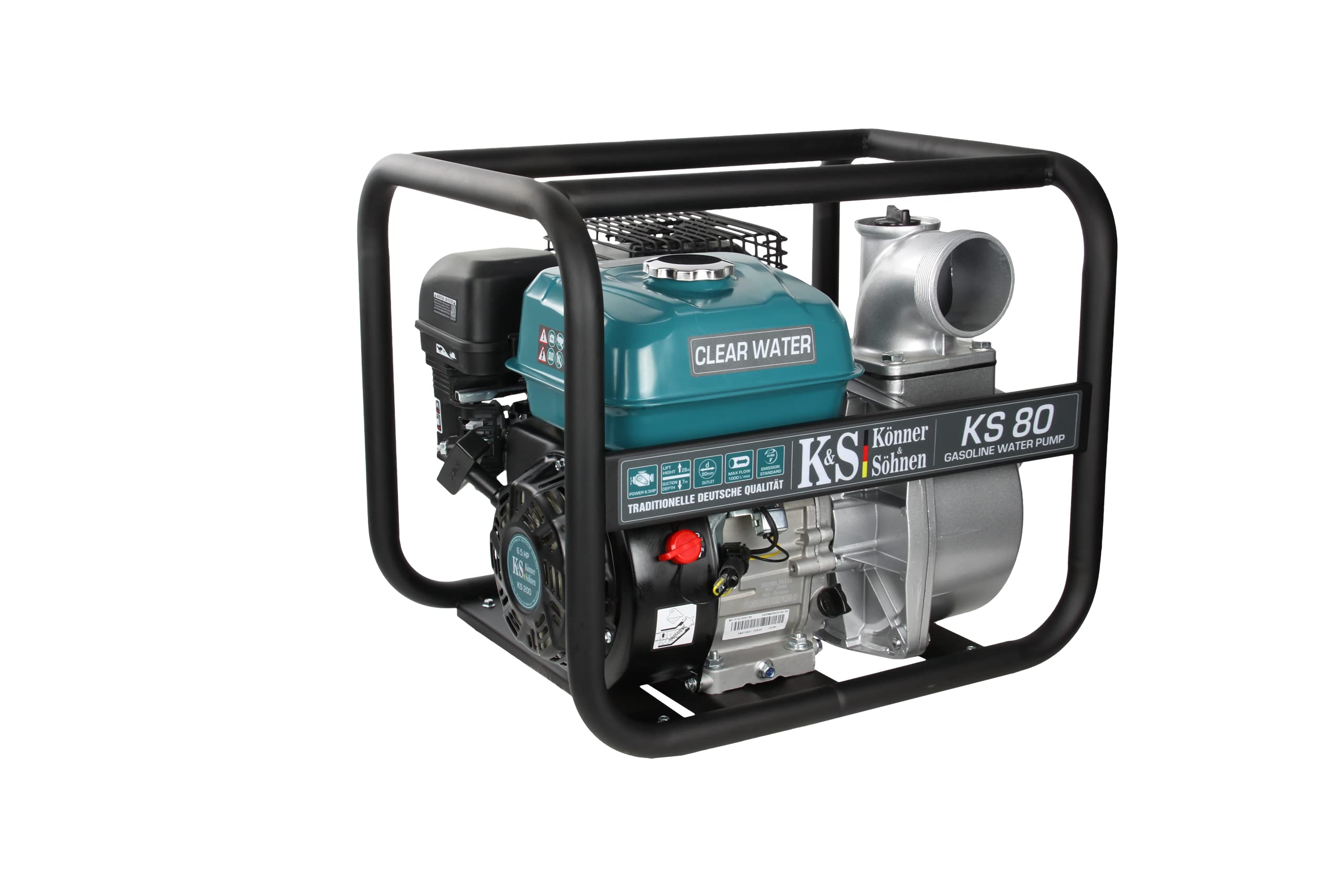 Wasserpumpen Könner & Söhnen KS 80,wasser pumpen garten,motor pumpe für brunnen,wasserpumpe benzin 4 takt,benzin schmutzwasserpumpe,sind ideal geeignet für Landhäuser,Villas und sonstige Bereiche