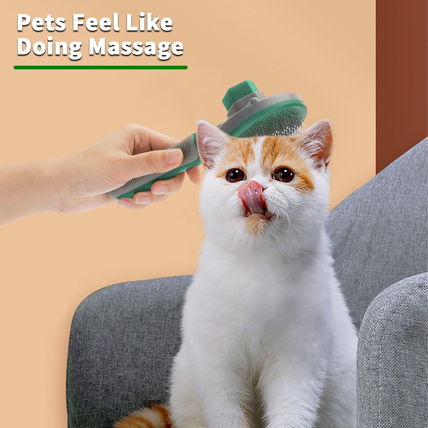 Dog Brush Cat Brush, Self Cleaning Dog Brushes for Grooming, Dog Cat