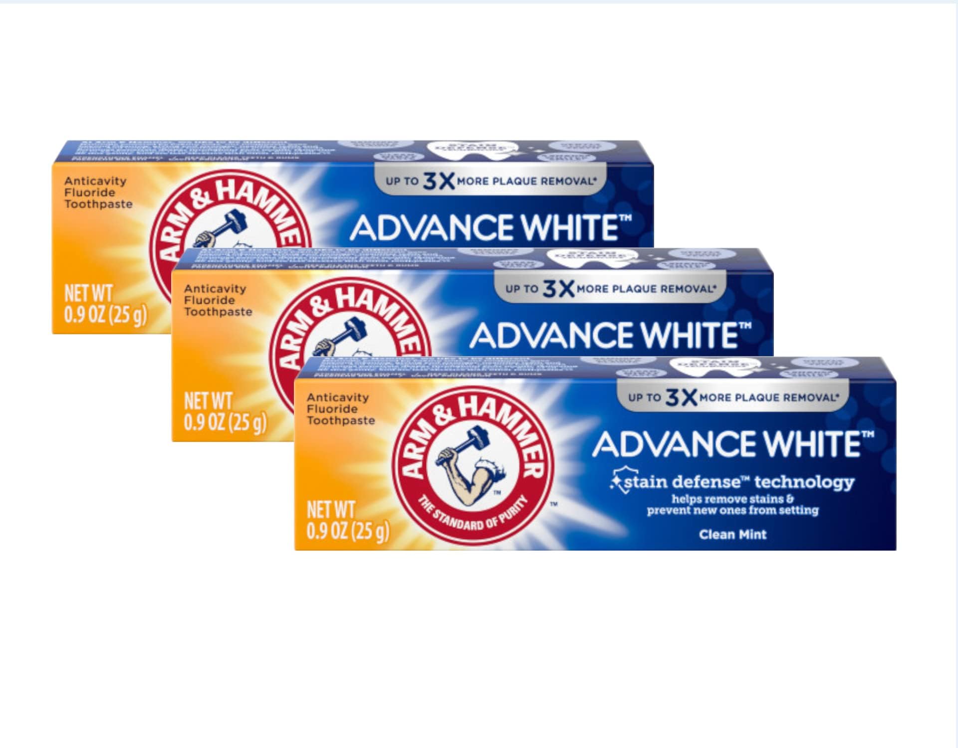 Advance White Toothpaste - 0.9 Ounce (Pack of 3)