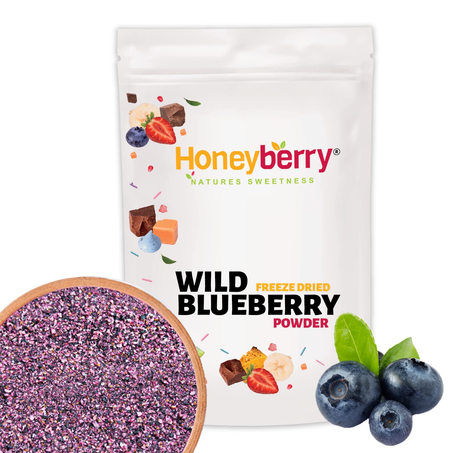 Buy Freeze Dried Wild Blueberry Powder 100g 100 Natural and Pure