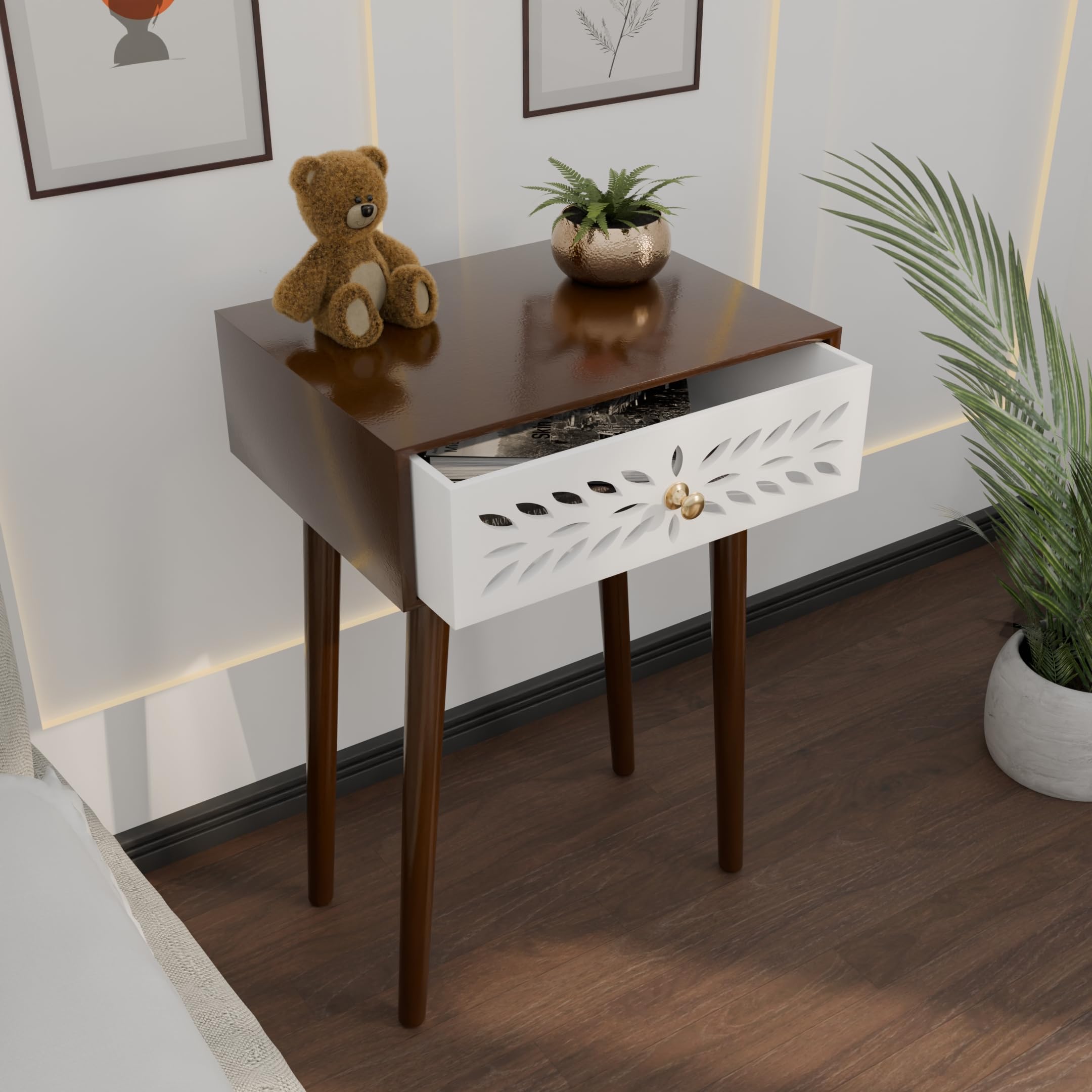 See full amazon price history chart for Ereteken ART Nightstand Bedroom Carved Beside Table Made of MDF, Night Stand with 1 Drawers end Table for Bedroom/Living Room-White (Brown) Ereteken ART Nightstand Bedroom Carved Beside Table Made of MDF, Night Stand with 1 Drawers end Table for Bedroom/Living Room-White (Brown) (B0D8LKF5JW) Amazon Price History, Amazon Price Tracker