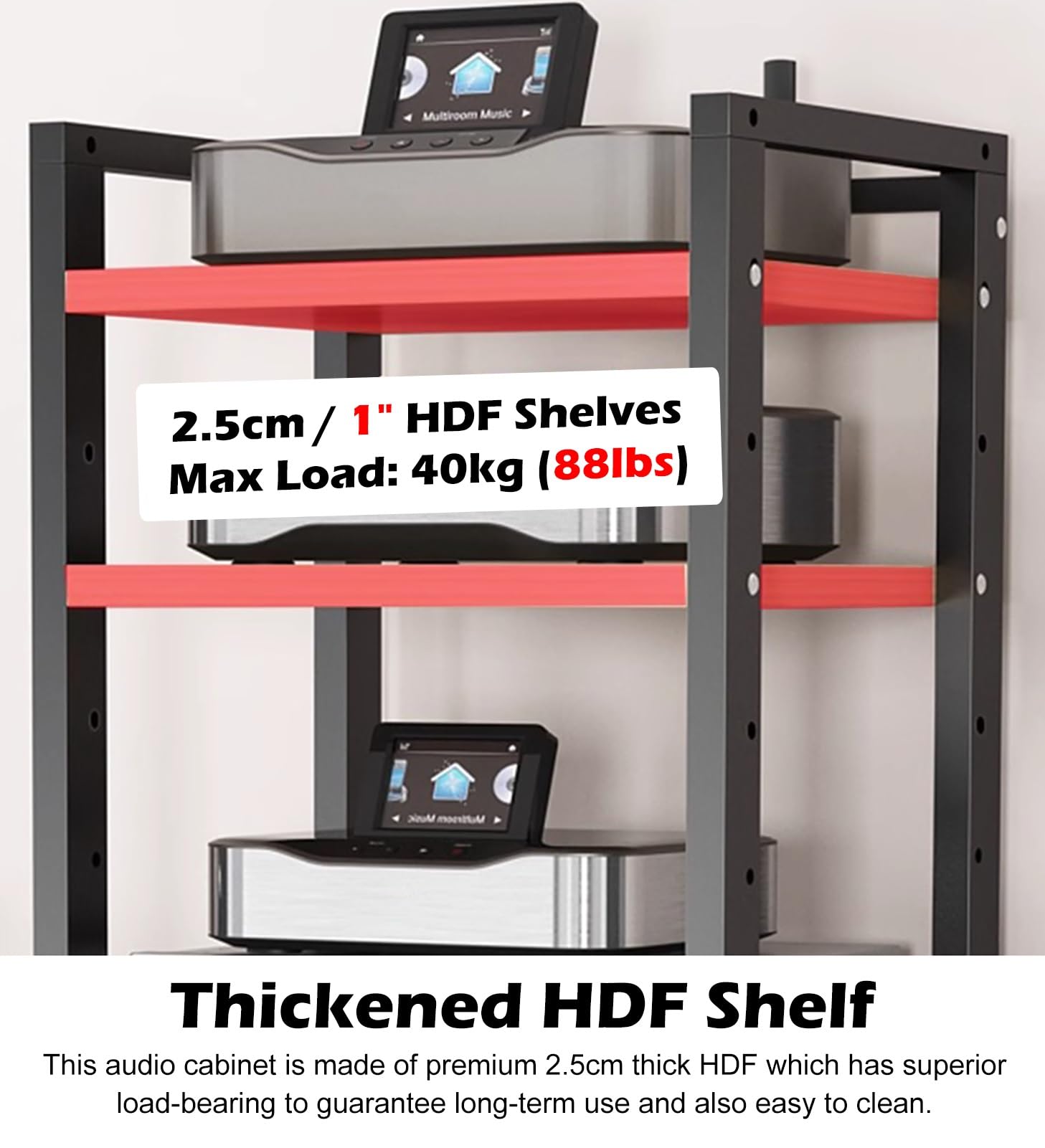 porta-DVD, Rack stereo AV con ruote