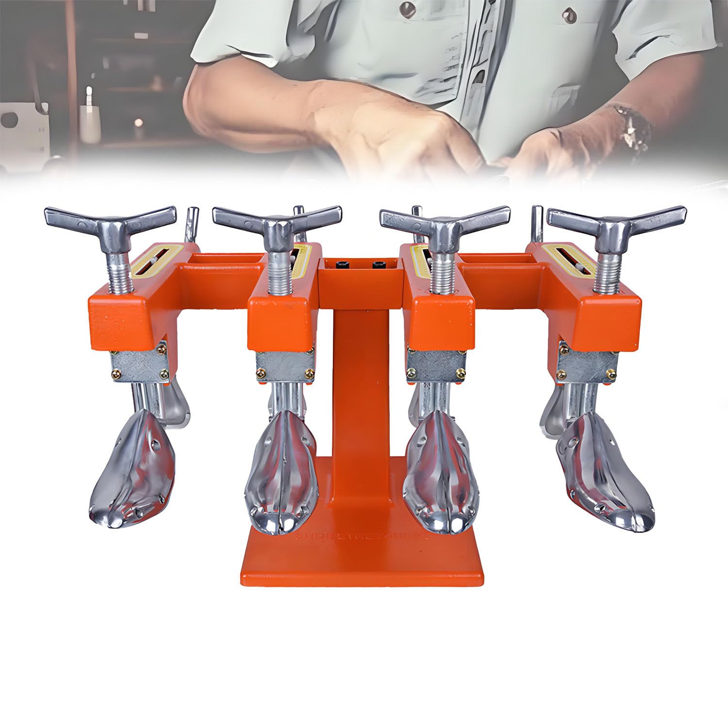 AiODiO Portable Manual Shoe Stretcher,Shoe Stretching Machine,Manual, Adjustable Width & Length, Unique Design,Comfort Enhancement & Shape Retention for Shoe Repair Shop 4Heads