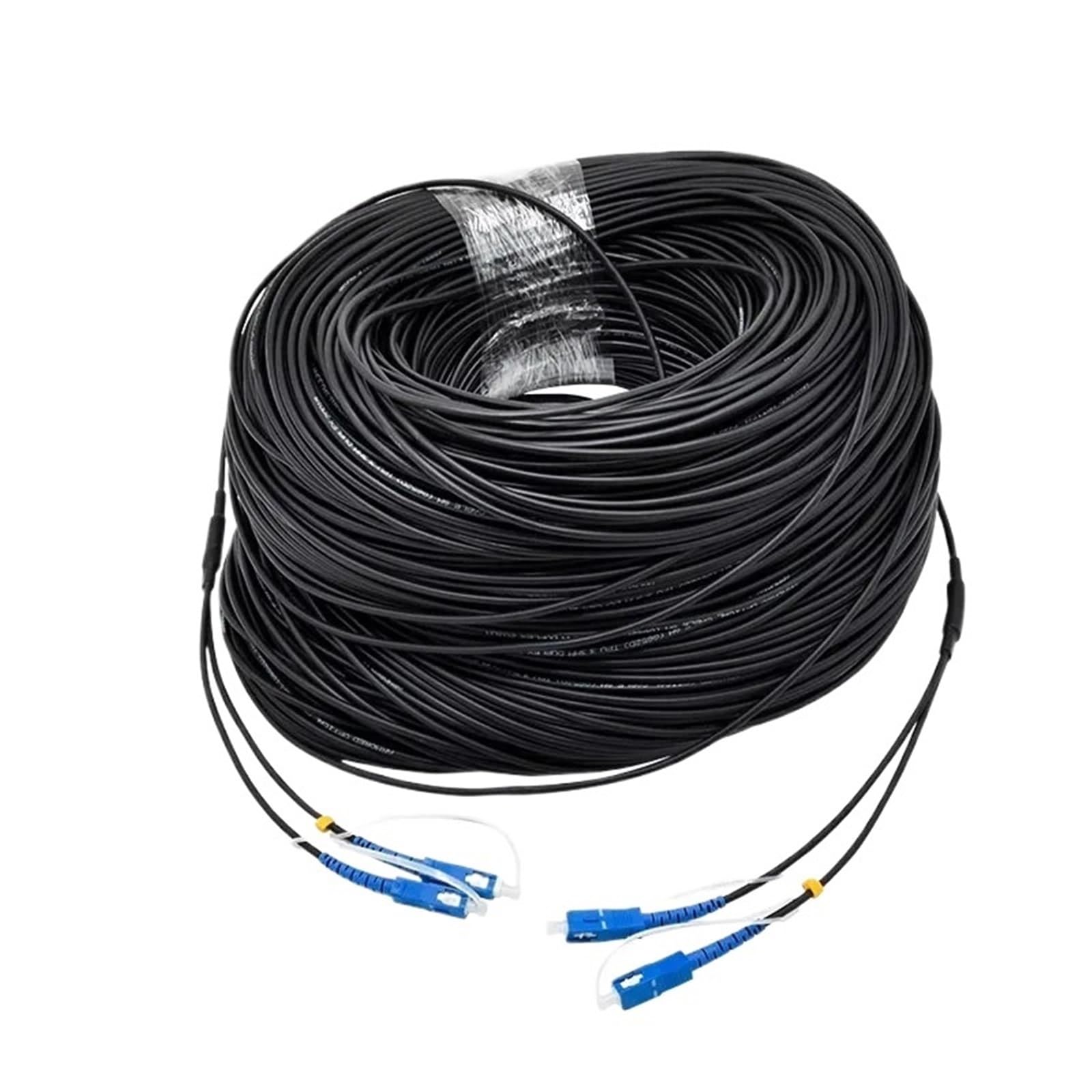 Armored Câble à Fibre Optique Connecteurs à Fibre Optique LC UPC Monomode SC UPC 2/4/6/8 Noyaux avec Couvercle de Protection 400M (LC UPC 8-Core 450m)
