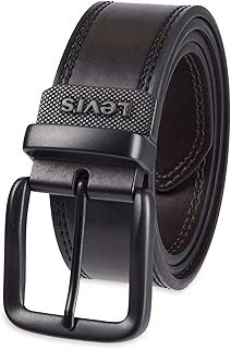 Levi's Cinturón Reversible, color Negro/Café