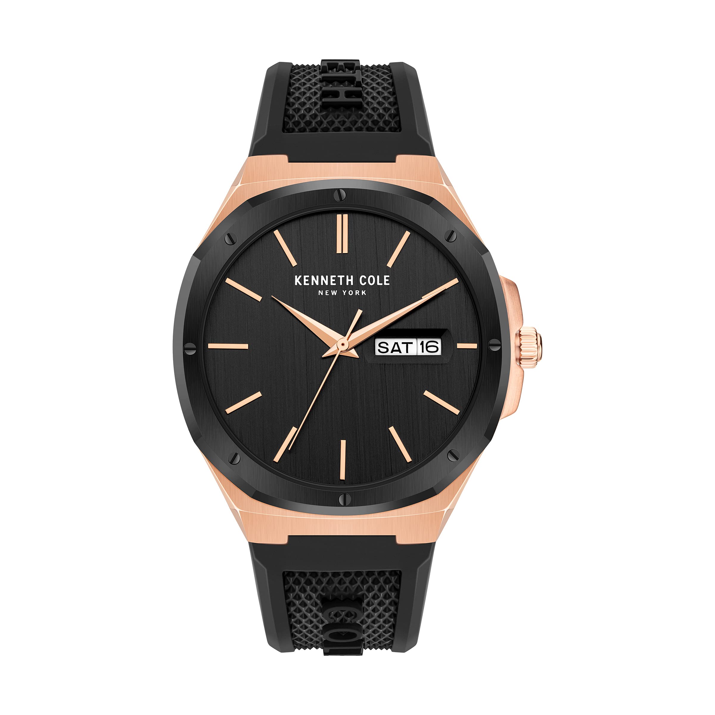 Kenneth Cole Quartz Analog Black Dial Silicone Strap Watch for Men-NEKCWGN2104801MN (B09FTJK41D) Amazon Price History, Amazon Price Tracker