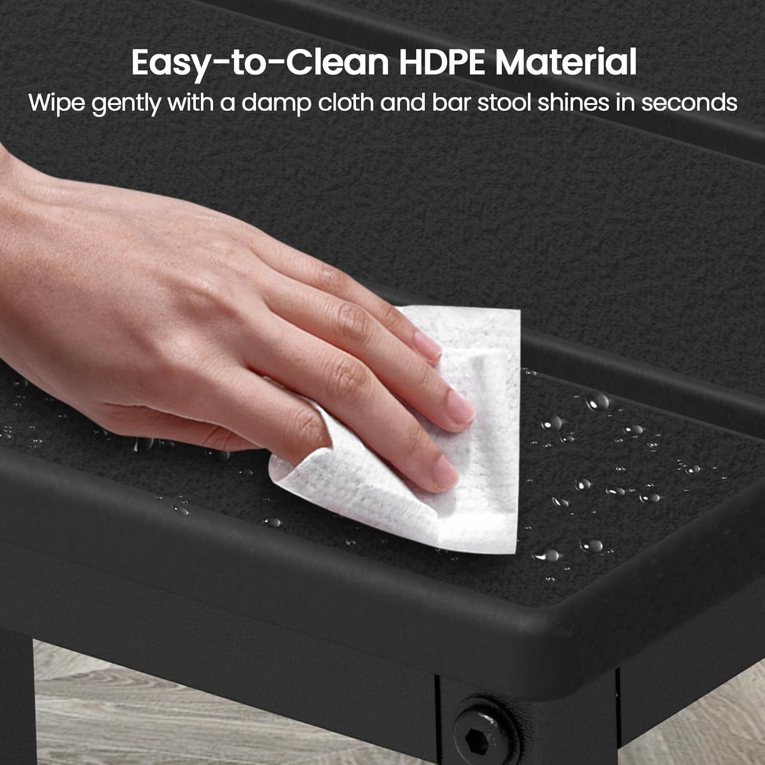 JEAREY Bar Stools Kitchen Square Height Stools Breakfast Barstools Bar