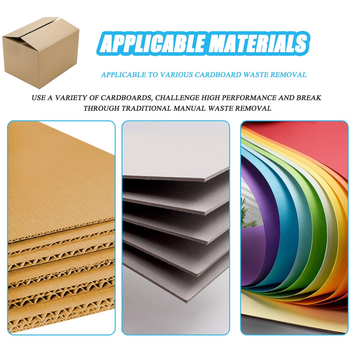 Herramienta neumática de eliminación de residuos, cortador de bordes de papel para cartón y cartón corrugado, aleación de acero, presión de entrada de 6 a 8 kg, máquina de corte