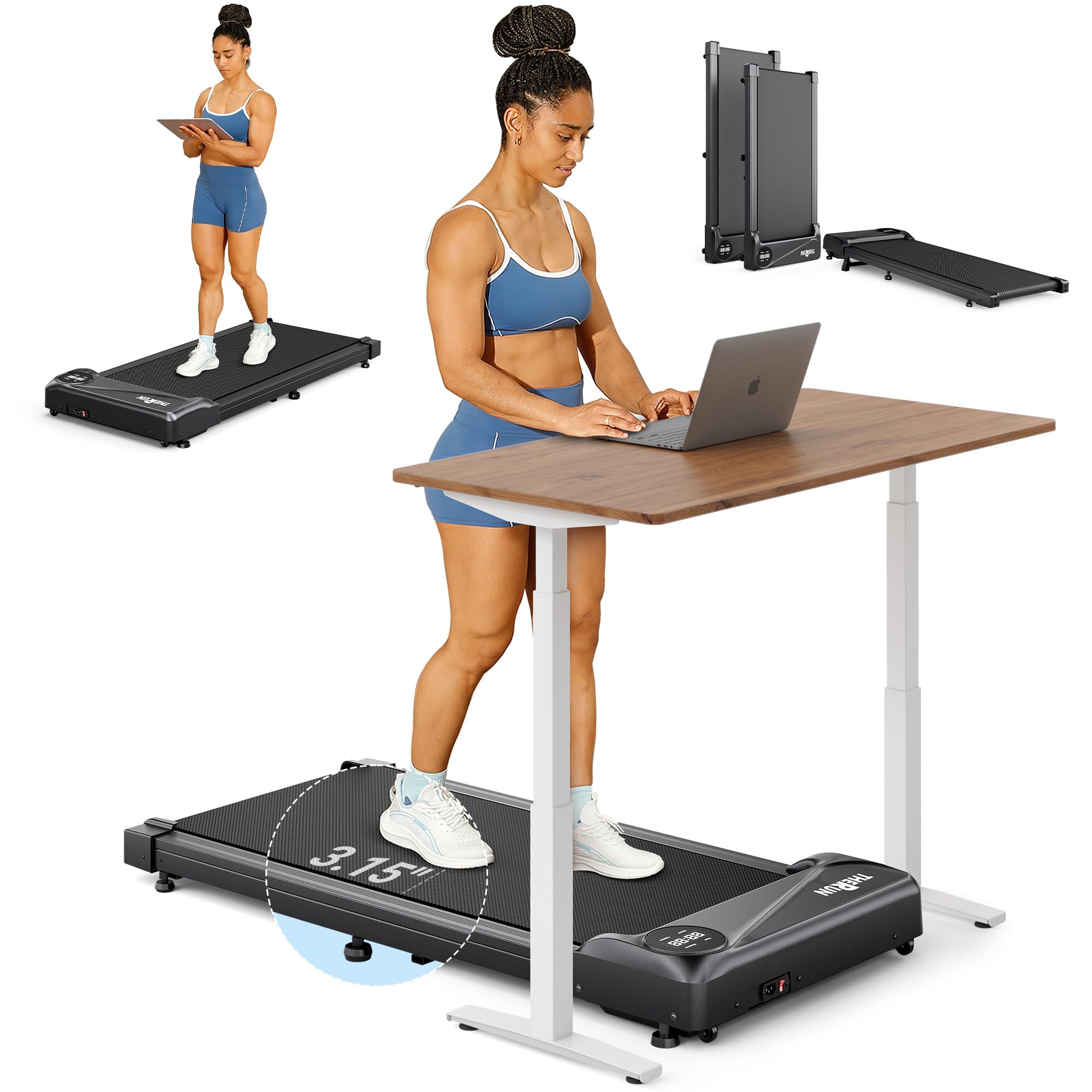 Photo 1 of ***MISSING PARTS***THERUN Walking Pad Treadmill