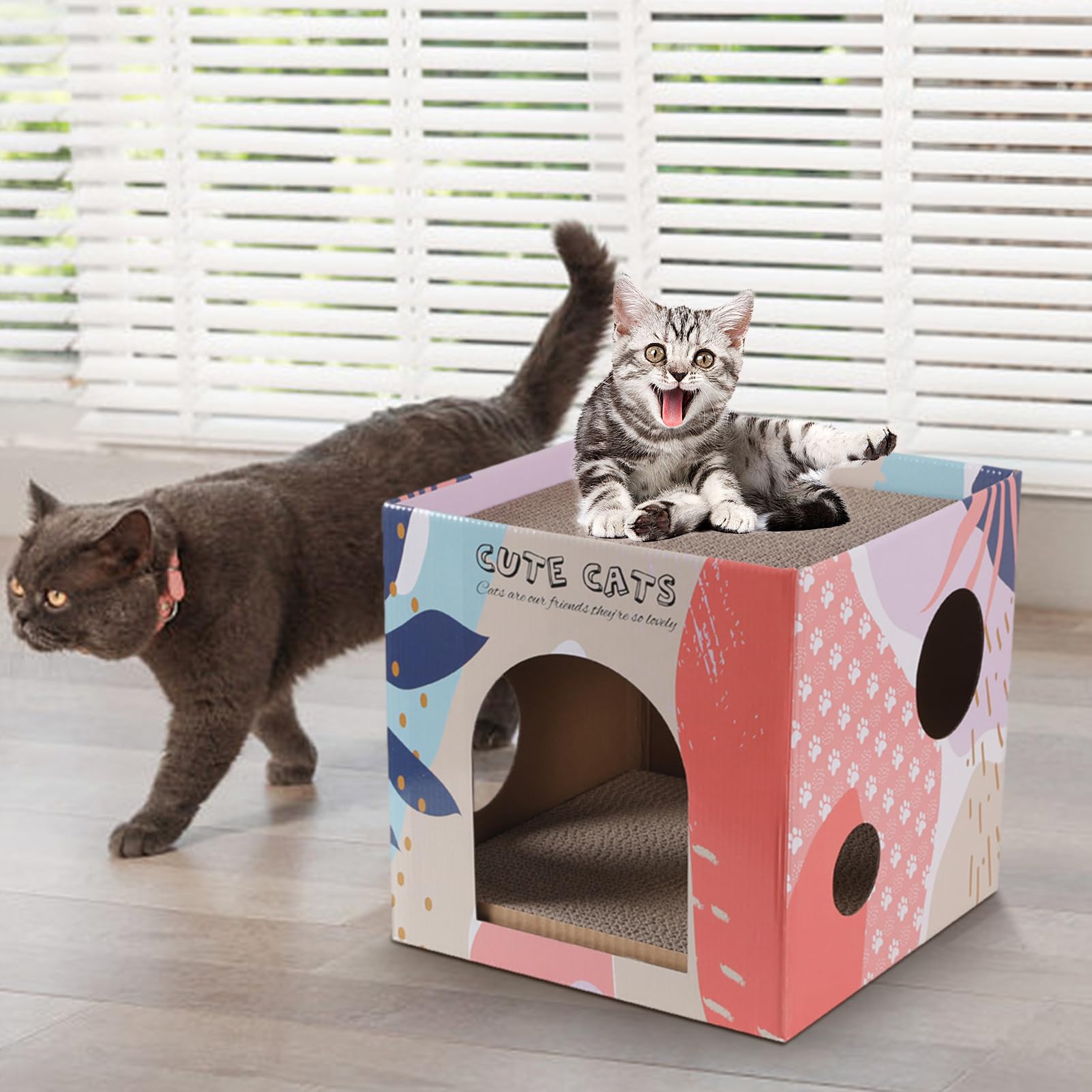 Tiragraffi Per Gatti In Cartone A Doppio Strato - Cuccia E Gioco Per Gatti, Conigli E Piccoli Animali - Foto 5