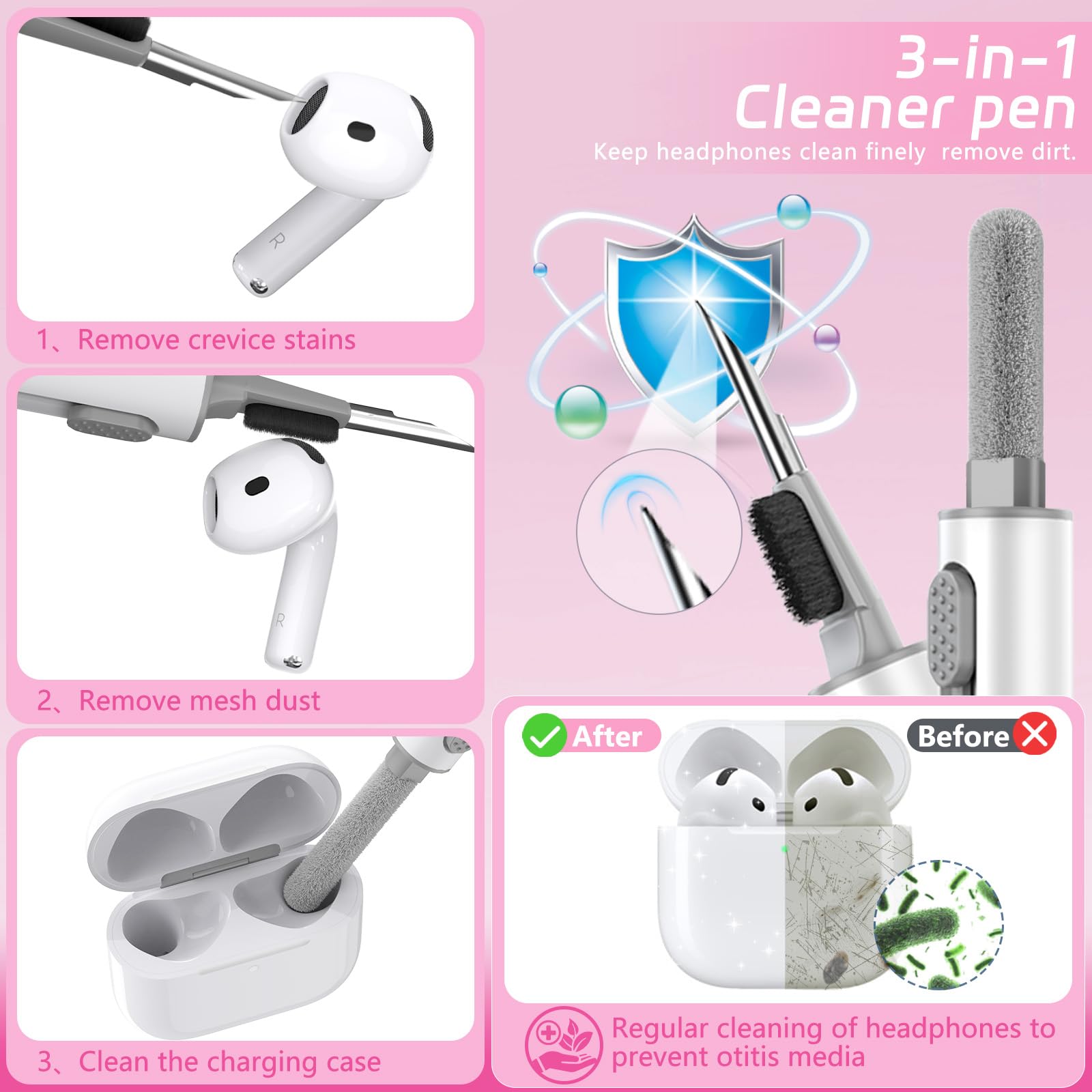 Amazon | Airpods 4 ケース ロック付き、アクティブノイズキャンセ