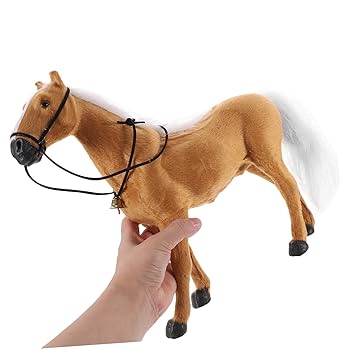 馬　飾り Amazon.co.jp: Happyyami 仿真馬装飾品 浅棕色の馬モデル リアル