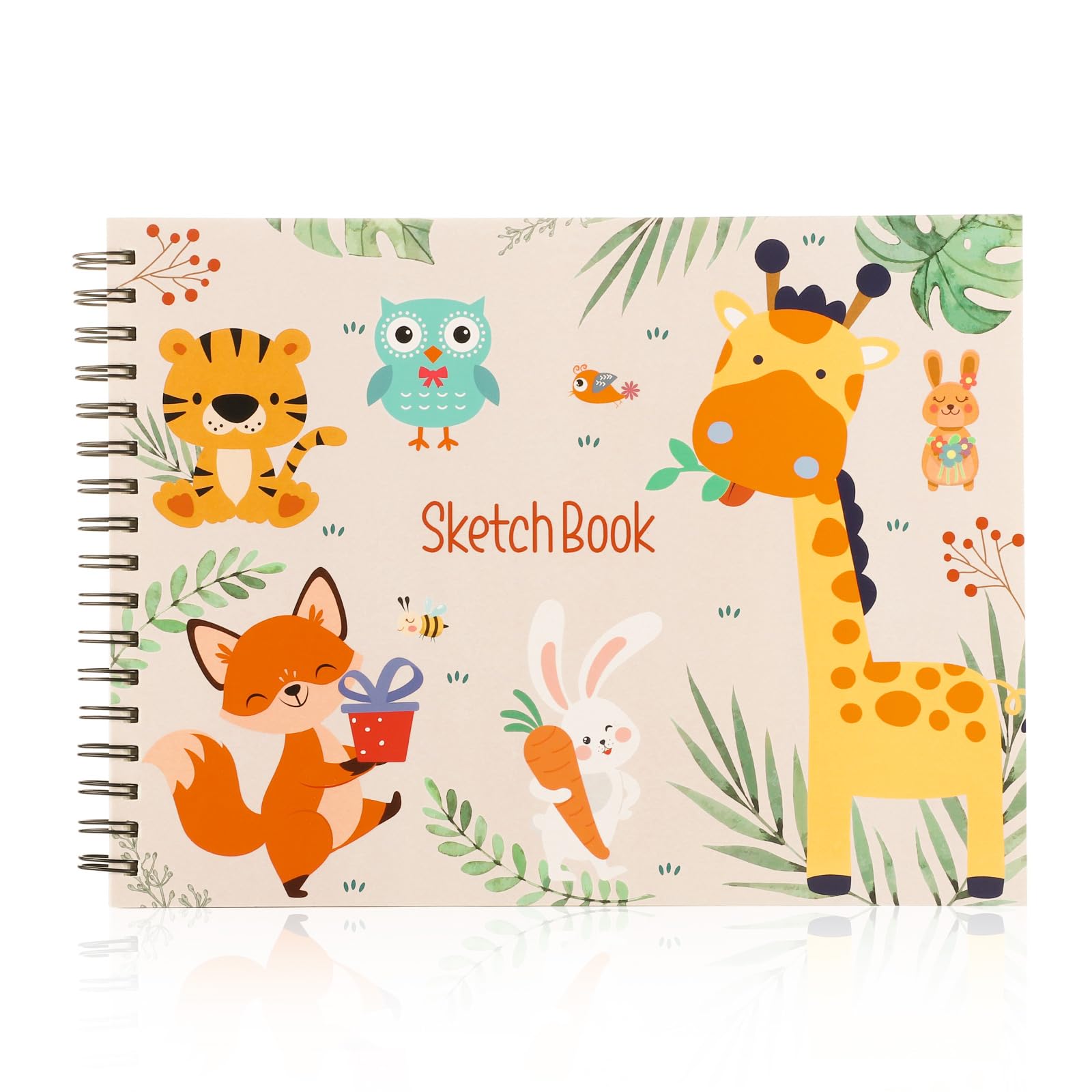 100 Sheets Sketch Book for Kids, 9×12in Sketch Book Set, Acid Free Sketch Pad, 100gsm Spiral Bound Sketchbook, Durable Drawing Paper Drawing Book Sketching Paper for Kids, Beginners, Artists