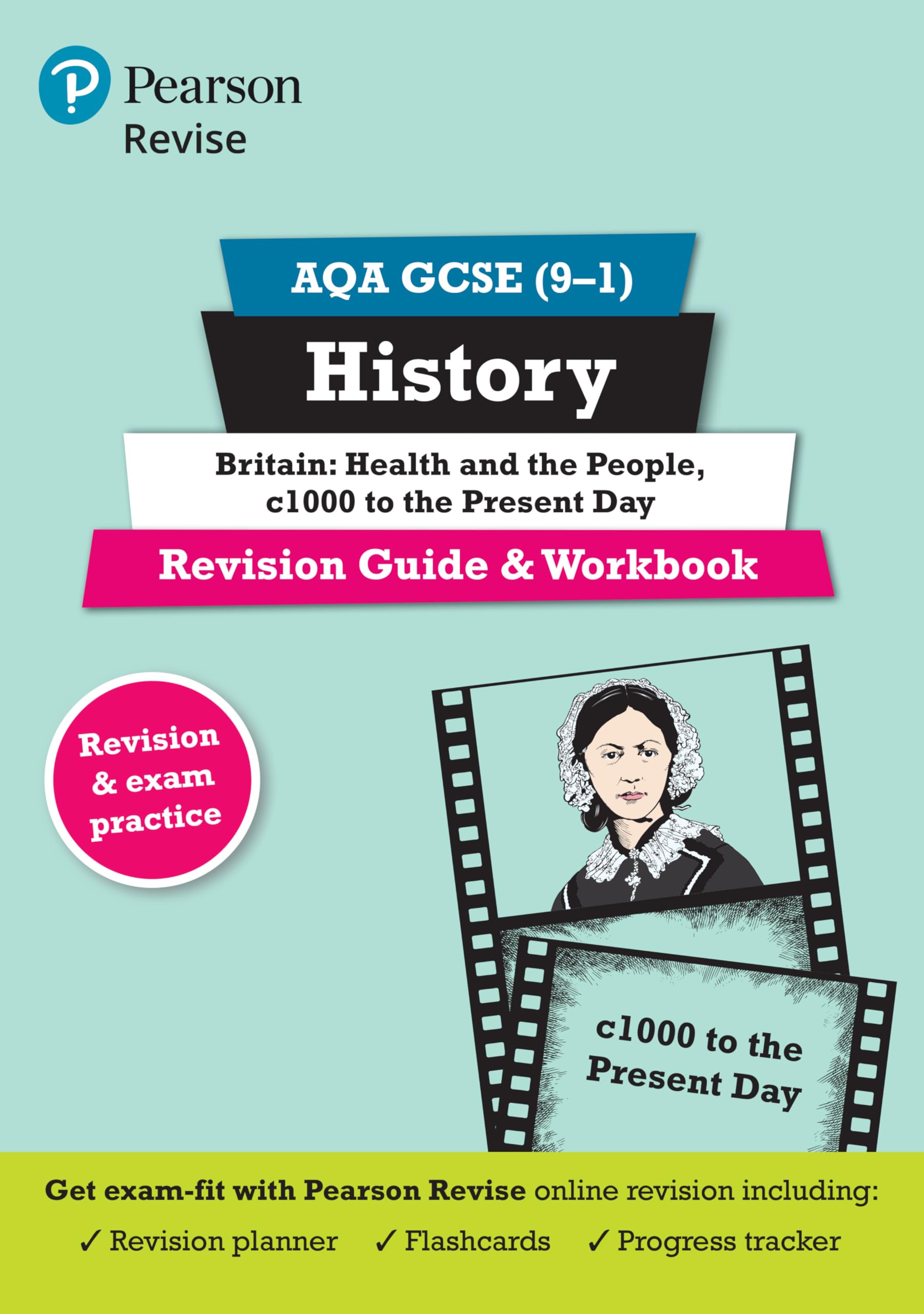 Pearson REVISE AQA GCSE History Britain: Health and the people, c1000 to the present day Revision Guide and Workbook inc online edition - 2023 and 2024 exams Paperback – Big Book, 4 December 2017