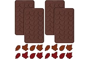 Patelai 4-Piece 3D Silicone Maple Leaf Molds