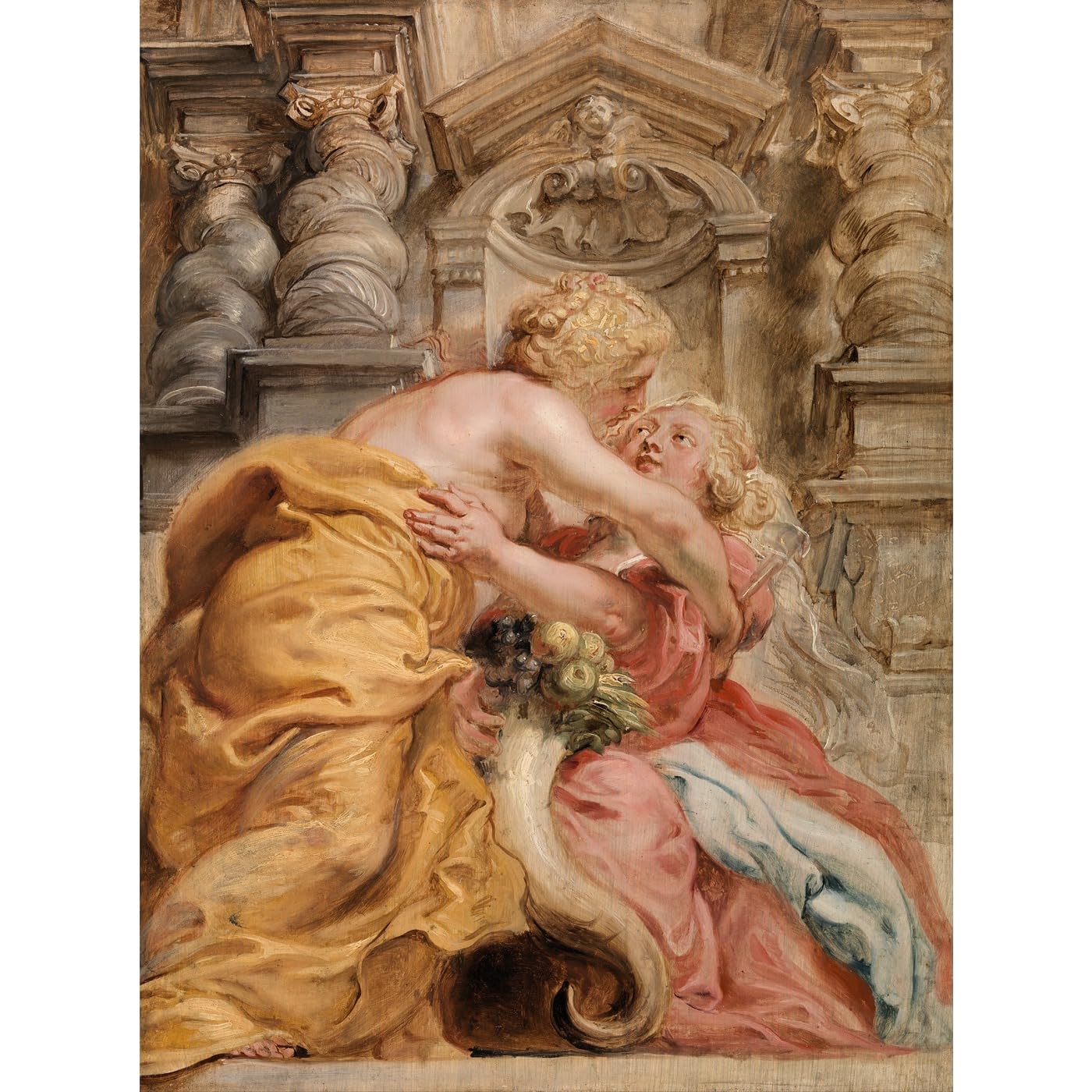 Impression giclée Rubens Peace Embracing Plenty de 61x81 cm
