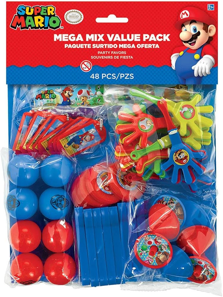Amazon.com: Super Mario Brothers™ Mega Mix Value Pack Favors