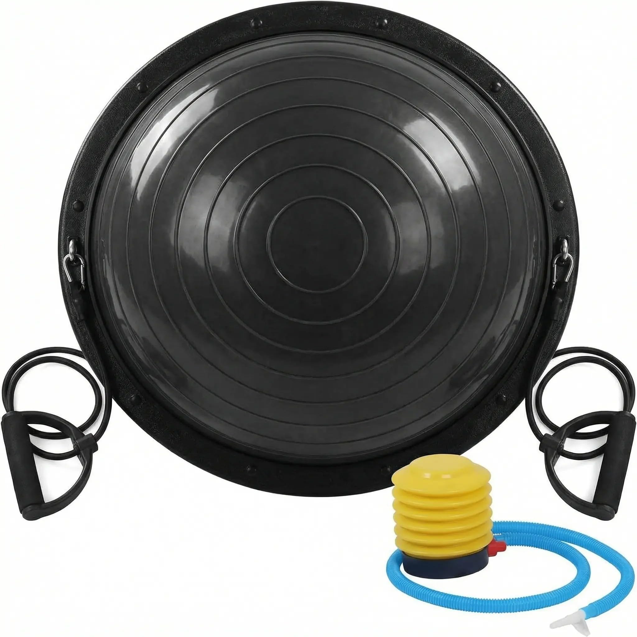 Fitness Balance Ball (Ø 60 cm) | Palla in ABS e PVC | Gymball Training Board Semisfera Cupola | Aumenta Equilibrio Resistenza Forza e Allena il Core