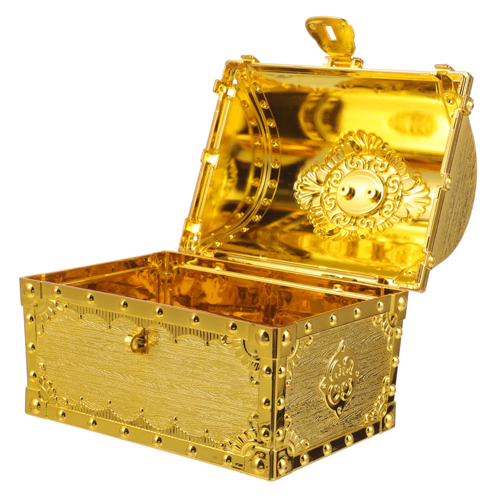 CORHAD Pirate Accessories Treasure Box Vintage Jewelry Box for Game Night Mini Treasure Chest