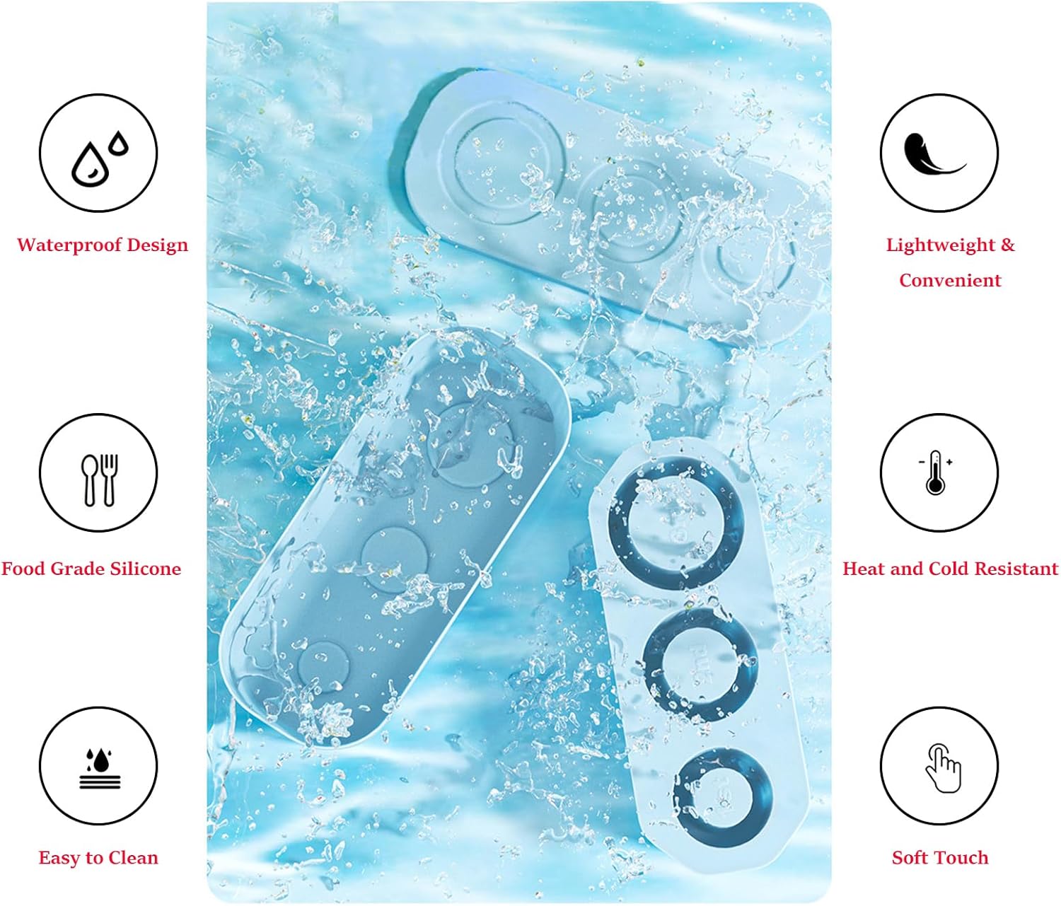 Ice cube Tray for Tumbler Cup,Silicone ice cube tray, ice cube tray with lid, Ice Cube Maker for 20OZ/30OZTumbler,For Chilling coffee,Whiskey,Cocktails,beverage,tea,Drinks (yellow)