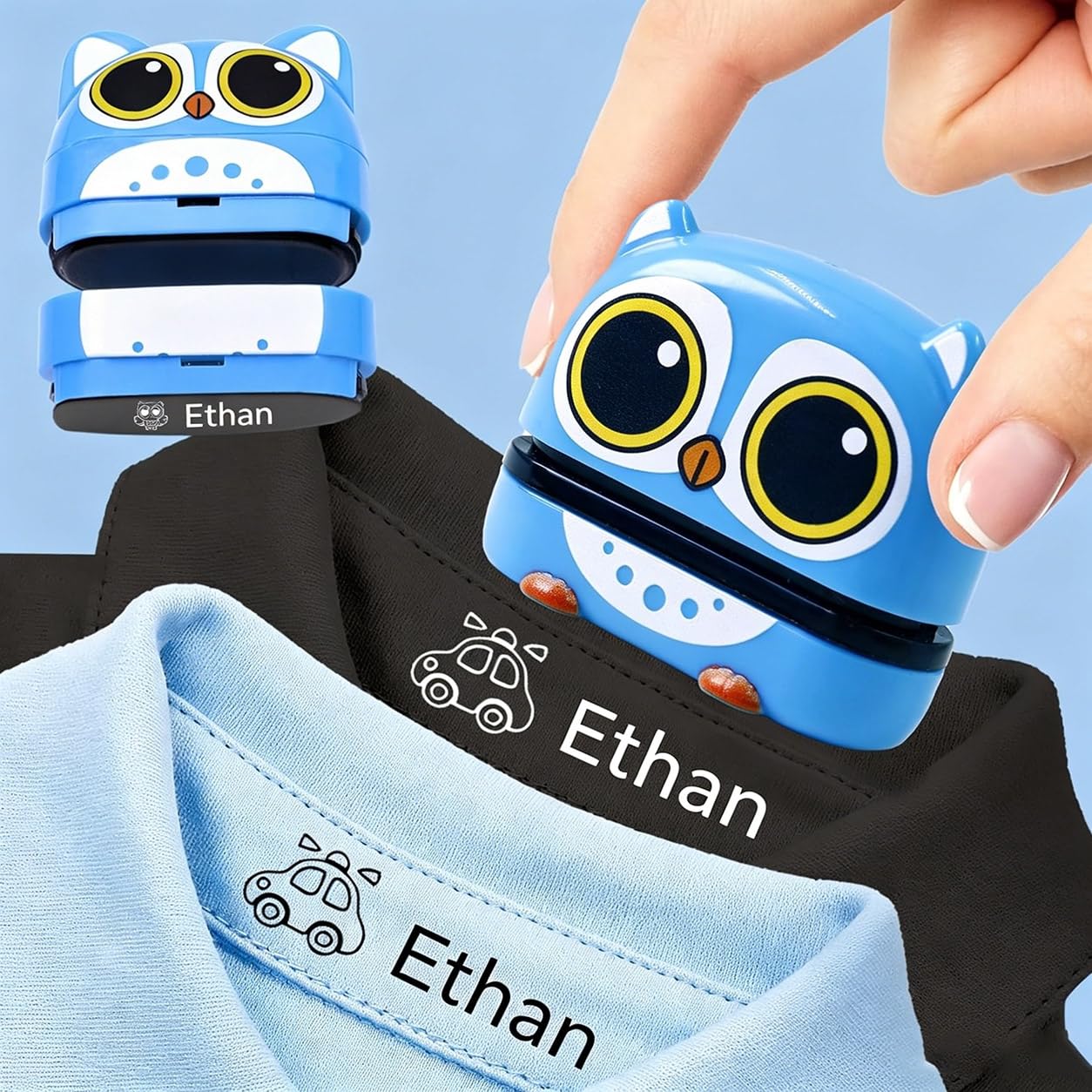 Name Stamp for Clothing Kids Waterproof, Personalized Custom Clothes Stamp