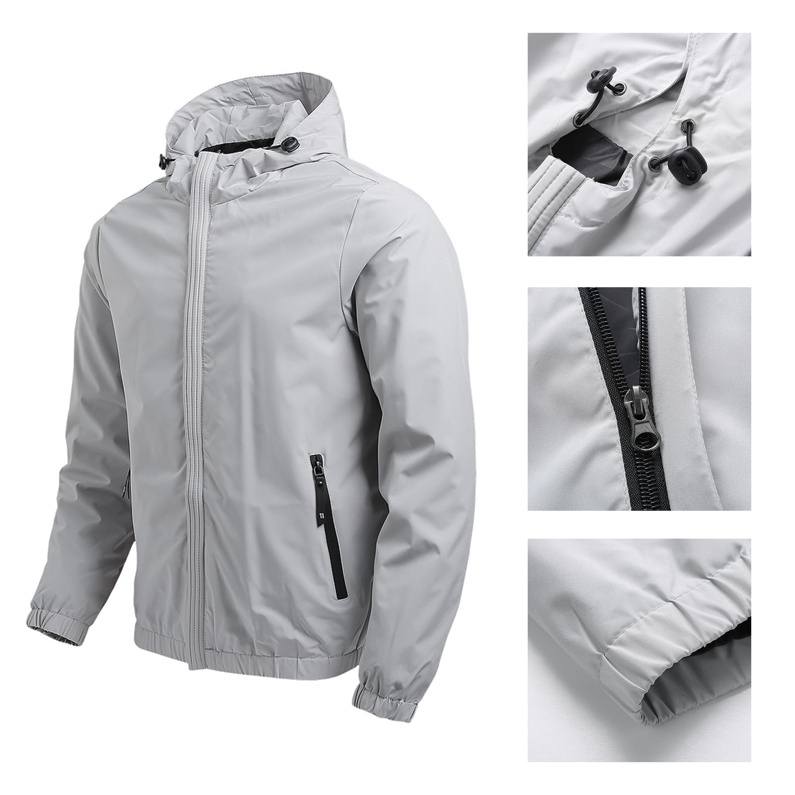 Veste coupe-vent en softshell personnalisée pour homme - Créez votre propre manteau coupe-vent léger et respirant