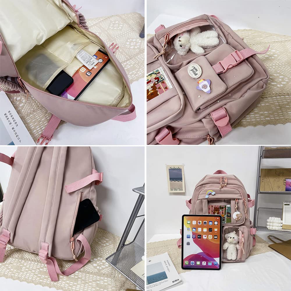 Amazon.com | FETNHU Preppy Backpack, Kawaii Backpack with