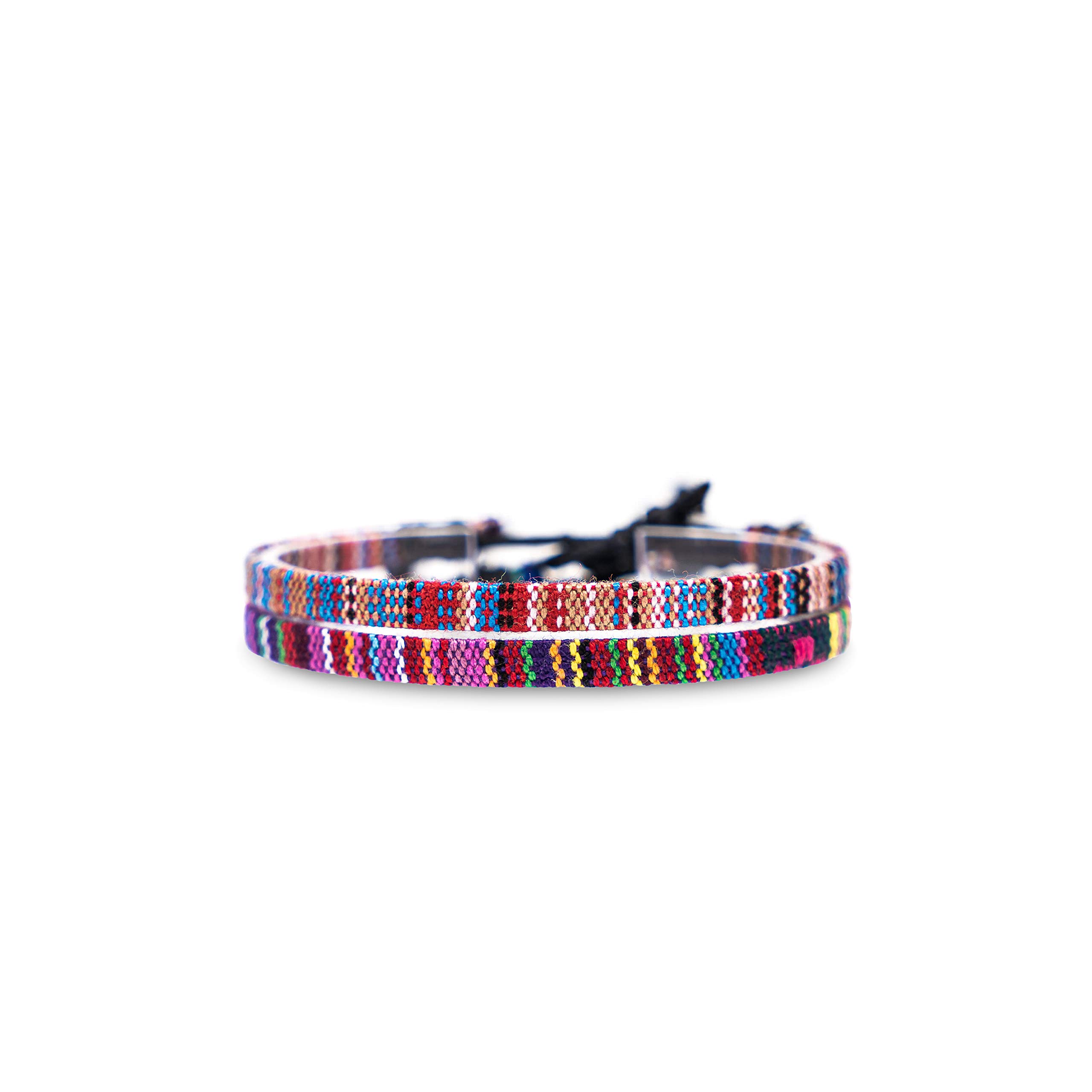 Made by Nami Conjunto de 2 Tobilleras Surferas Mujer y Hombre - Tobillera Fina Estilo Boho Hippie - Accesorios Festivales y Playa - Hechos a Mano - Resistente al Agua y Ajustable (Blanco y negro) — view 23