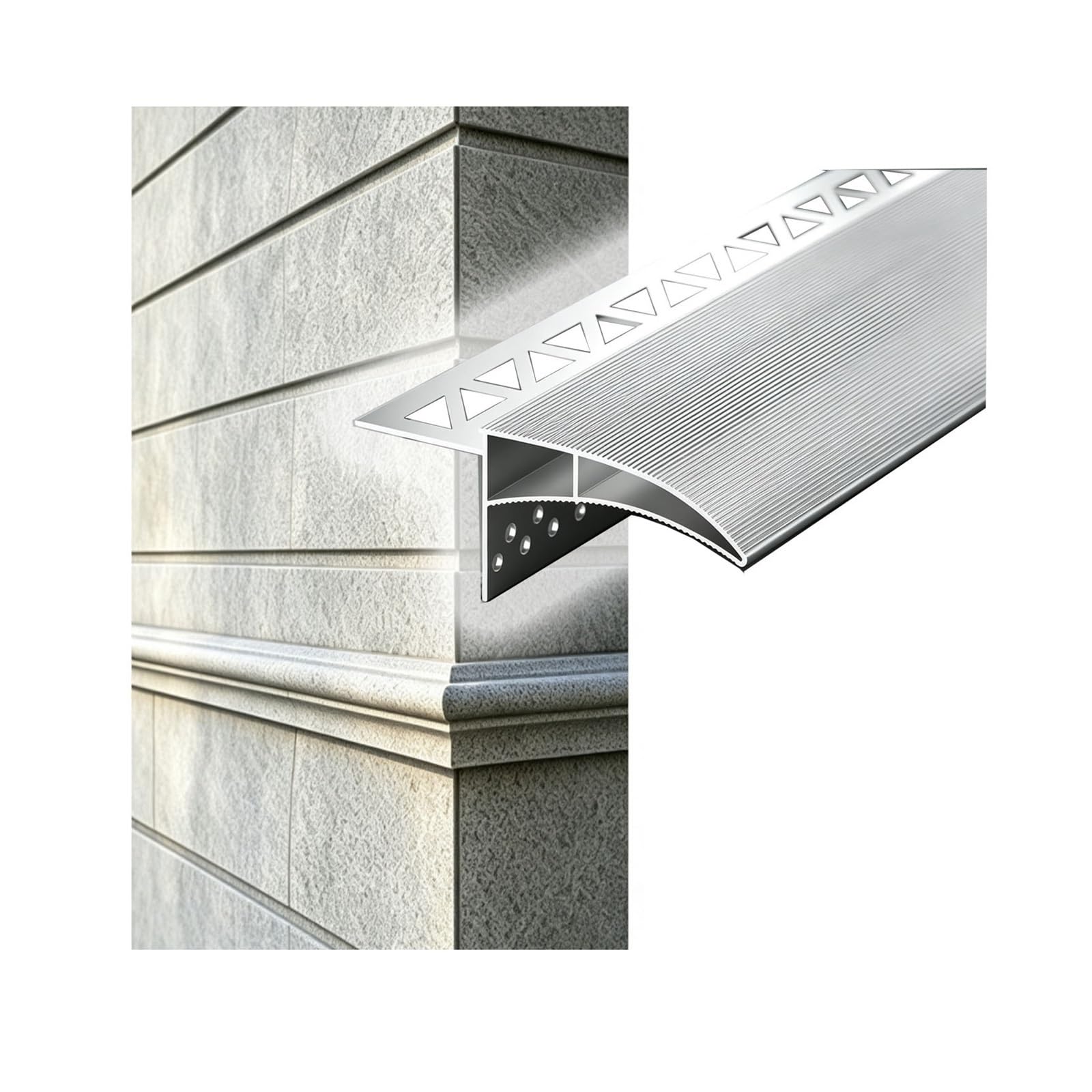 Goterón de Flujo Descendente para Mantenimiento DIY, W80mm | Protección Exterior Duradera, Separación Eficaz de Lluvia para Ventanas, Puertas y Aleros(L2.7m/8.9ft)