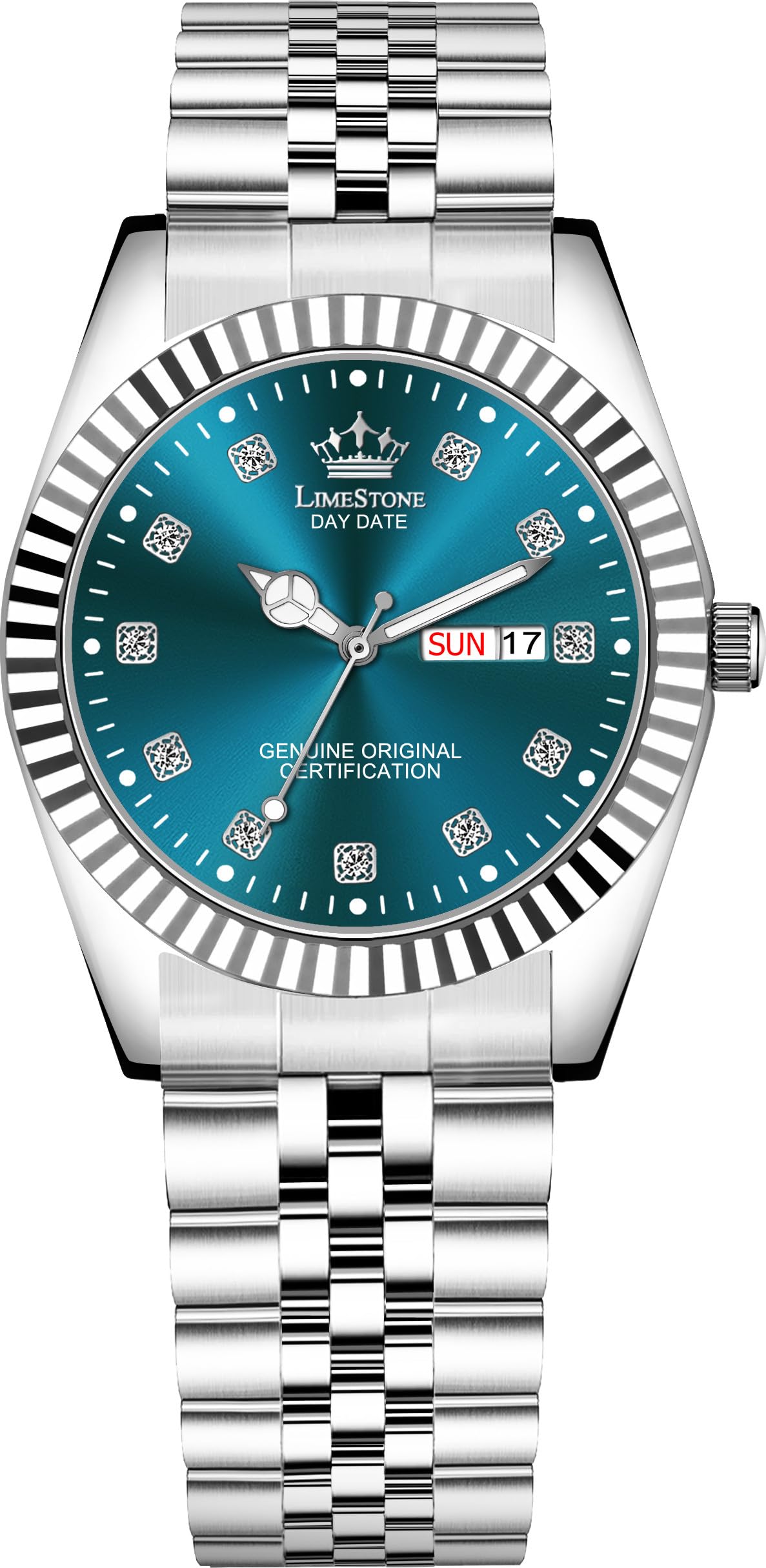 Legacy Series Men's Stainless Steel Strap Watch Round Dial Quartz Movement Analog Watch Birthday, Anniversary, Special Occasion Gift for Him-image-14