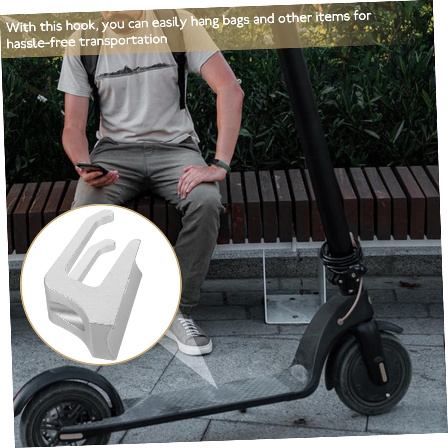 5pcs Electric Scooter Front Hooks Accessories Easy to Install Versatile Storage for Tools Bags