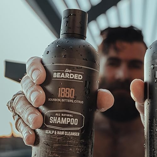 Miniatura 6 de Live Bearded Champú totalmente natural para hombres, promueve el crecimiento del cabello, champú fortalecedor para adelgazar el cabello y la pérdida