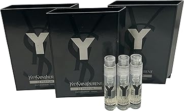 Yves Saint Laurent YSL Y Men Sample Perfume LE PARFUM Spray Trial Size Partially Filled Vials 1.2 ml / 0.04 fl oz (set of 3)
