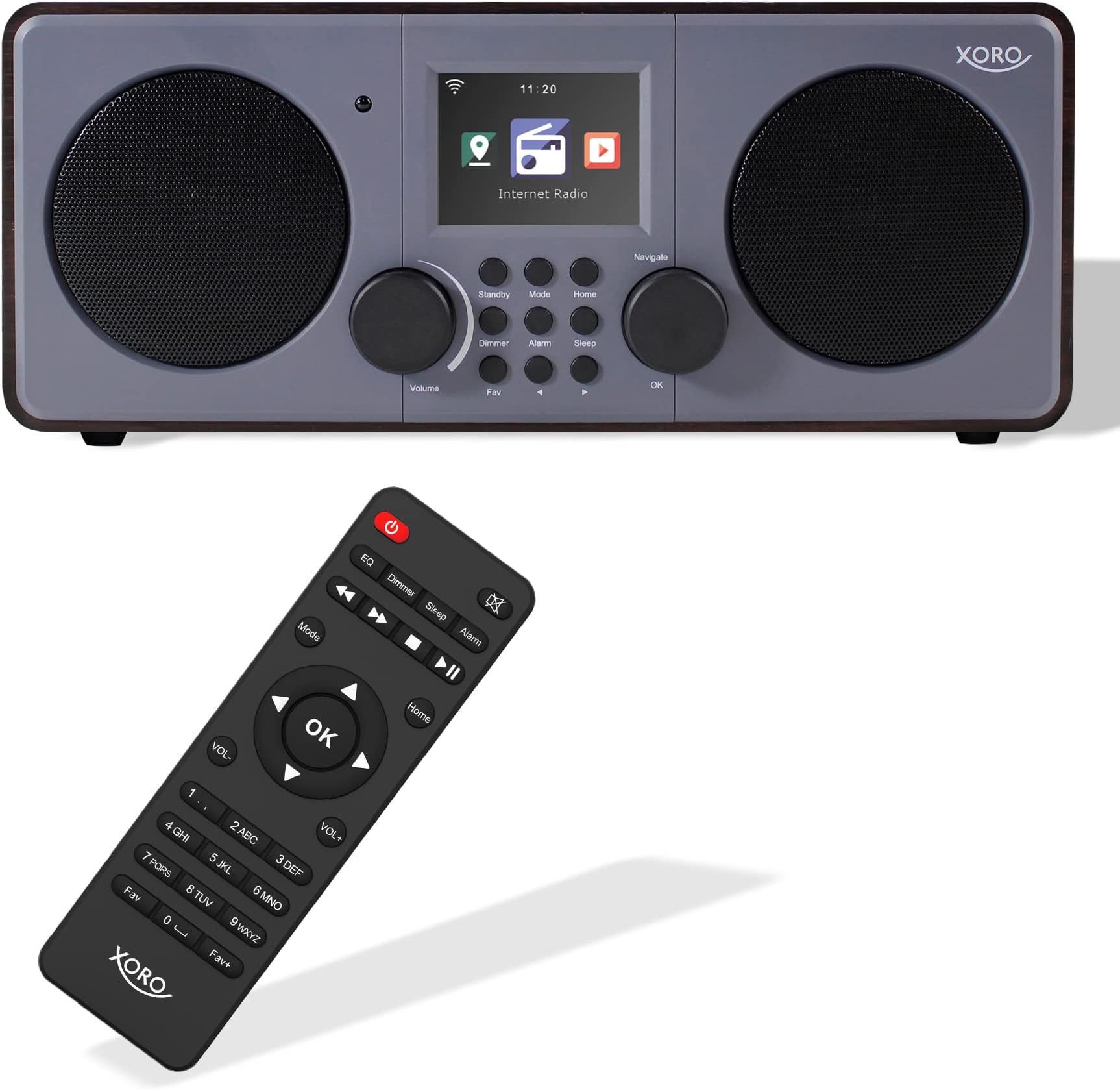 XORO DAB 600 IR V3 - Internet DAB /UKW Radio mit WLAN, 2 x 5 Watt RMS ...