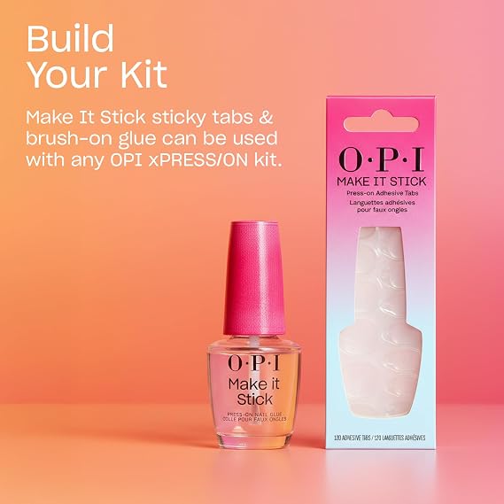OPI Make It Stick | Nail Adhesive Glue | Up to 14 Days of Wear
