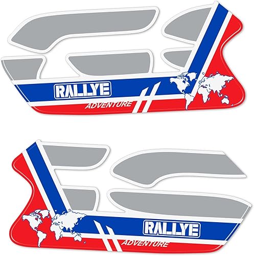 Miniatura 2 de labelbike - Adhesivos de resina 3D para decoraciones laterales de tanque de motocicleta y protecciones compatibles con BMW Rallye ADV 44.09 oz