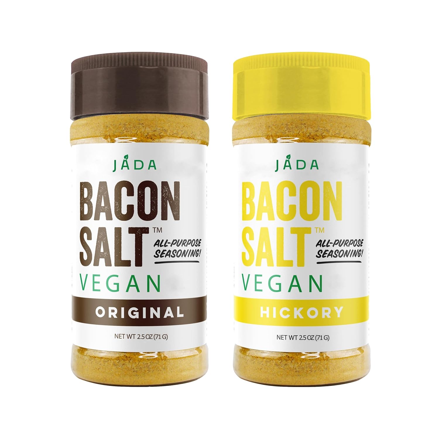JADA Vegan All-Purpose Seasoning Trio – Bacon Salt, Chicken Salt, and Turmeric Salt, Original Flavors, Gluten-Free, Non-GMO, Low Sodium, Kosher, Plant-Based, Variety Pack (3 Jars)