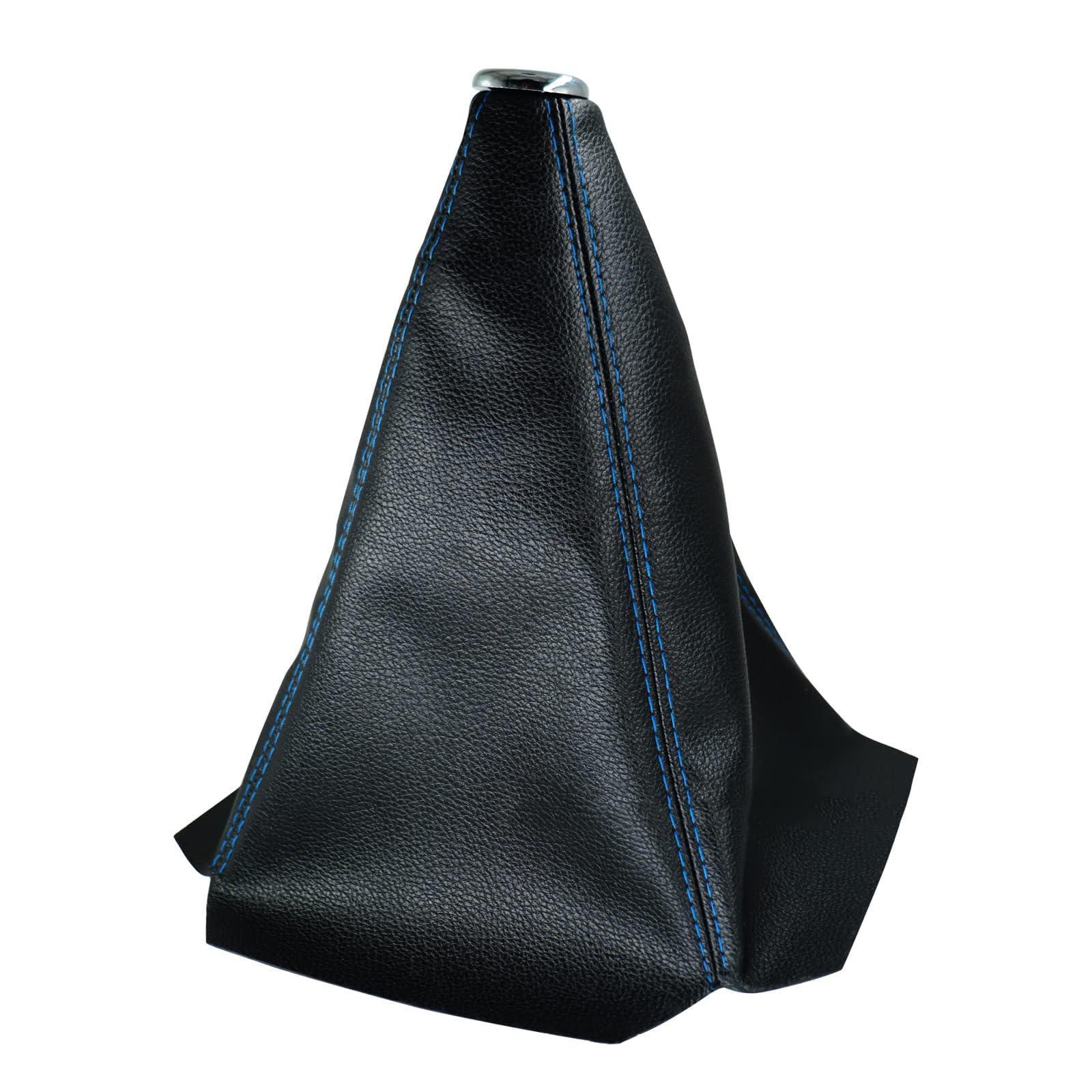 Zwwaazhf Blue Line Shifter Boot Cover Knob Pu Leather Boot For Automatic/Manual Gear Car Gear