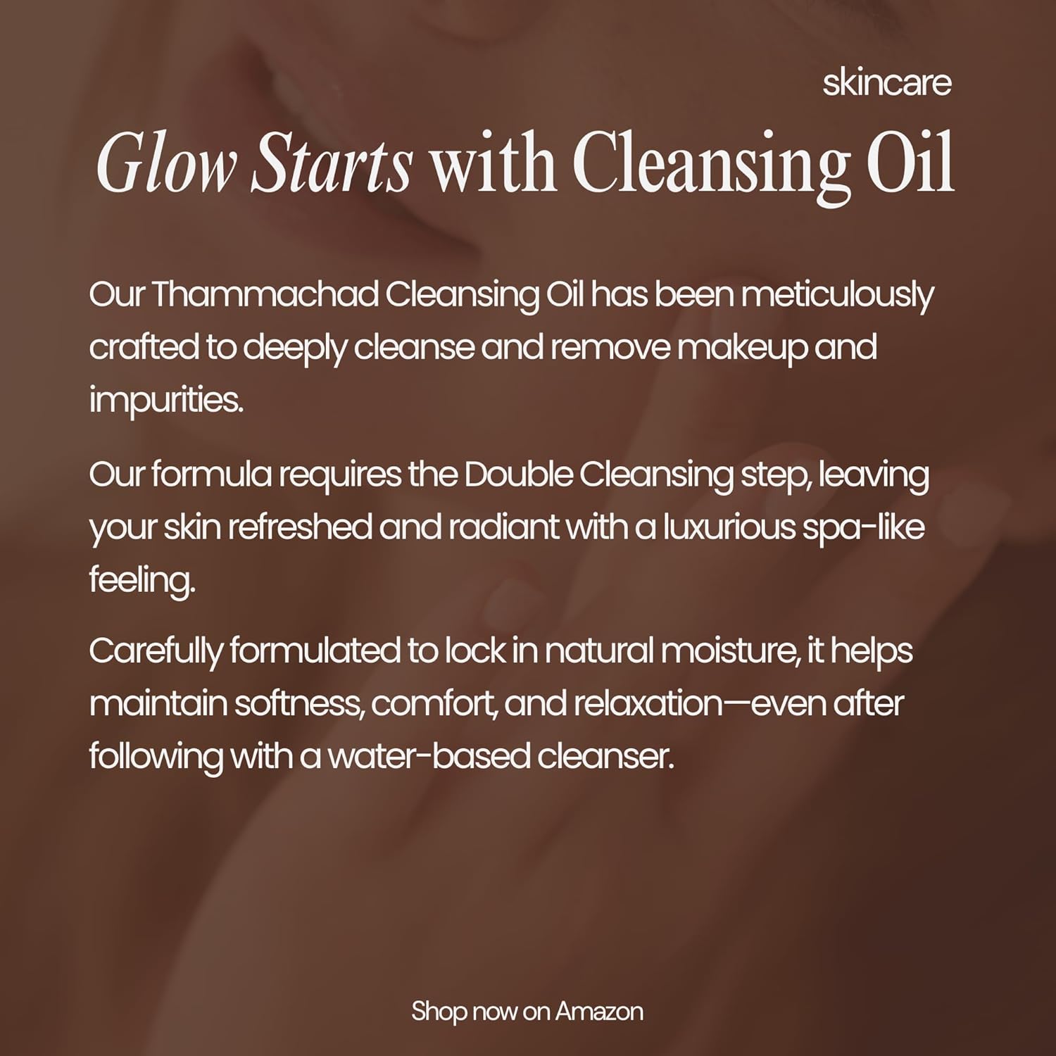 Thammachad Oil Cleanser Makeup Remover for Sensitive Skin Nourishing Cleansing Oil with Moringa & Camellia – 100% Natural First-Step Face Cleanser, 200ml Handcrafted in Small Batch in the USA