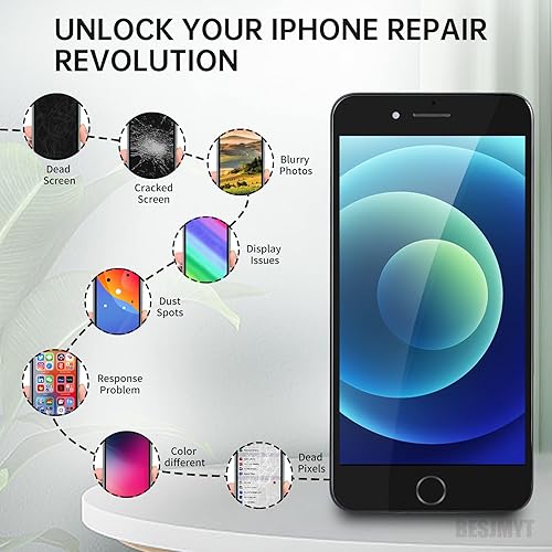 Miniatura 4 de para iPhone 7 Plus reemplazo de pantalla 5.5 "negro con botón de inicio pantalla LCD digitalizador táctil 3D montaje completo con cámara frontal