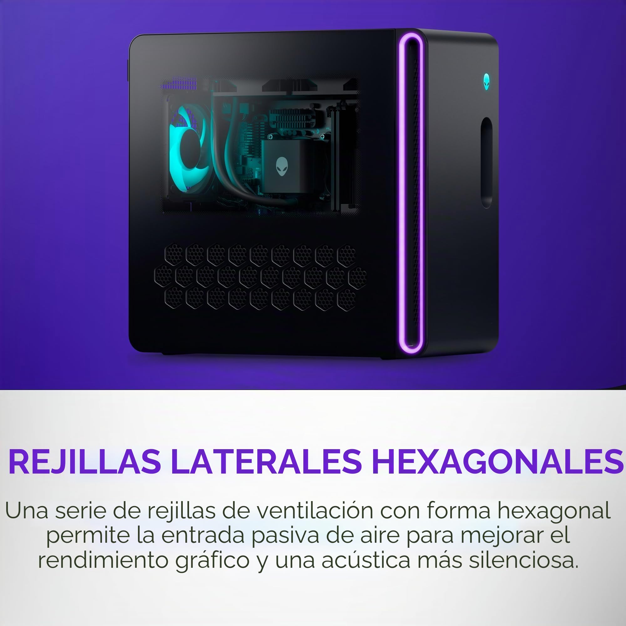 Alienware Aurora Gaming Desktop ACT1250 - Procesador Intel Core Ultra 7 de 265 KF, refrigerado por líquido, NVIDIA GeForce RTX 5070, 32 GB DDR5 RAM, 2 TB SSD, 1000 W Platinum Rated PSU, Win 11 Home