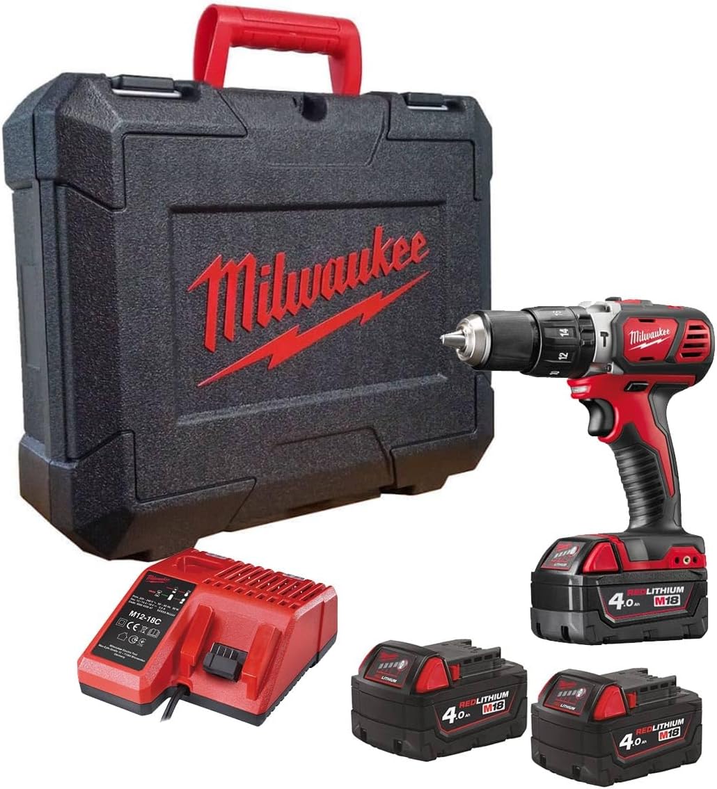 Percussion Drill M18 BPD-403C 18V with 3 Batteries OF4 AH (3 Year Warranty)