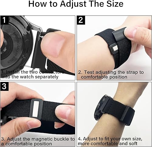 Miniatura 6 de Lzwldan Paquete de 3 correas de reloj de 0.866 pulgadas compatibles con Samsung Galaxy Watch 3 de 1.772 pulgadasGalaxy Watch 1.811 pulgadasGear S3