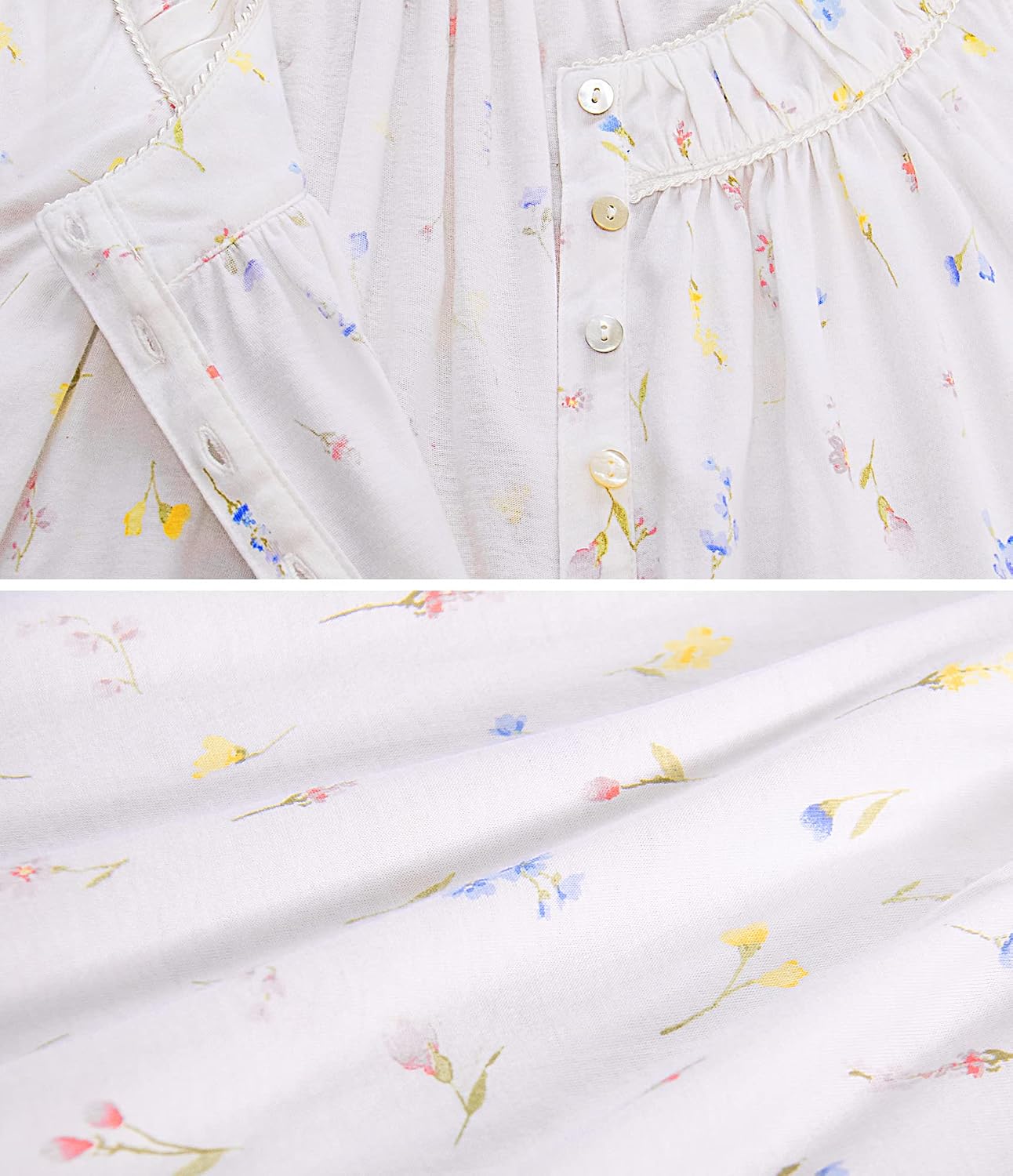 FMIRREO Cotton Nightgown for Women Sleeveless Soft Comfy Night Gown Ladies Long Nightdress Kintted Sleepdress