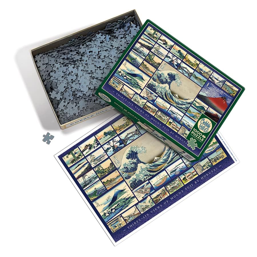 Cobble Hill 1000 Piece Puzzle - Hokusai - Sample Poster Included, 1000 piezas, 26.625 x 19.25 pulgadas - Image 3