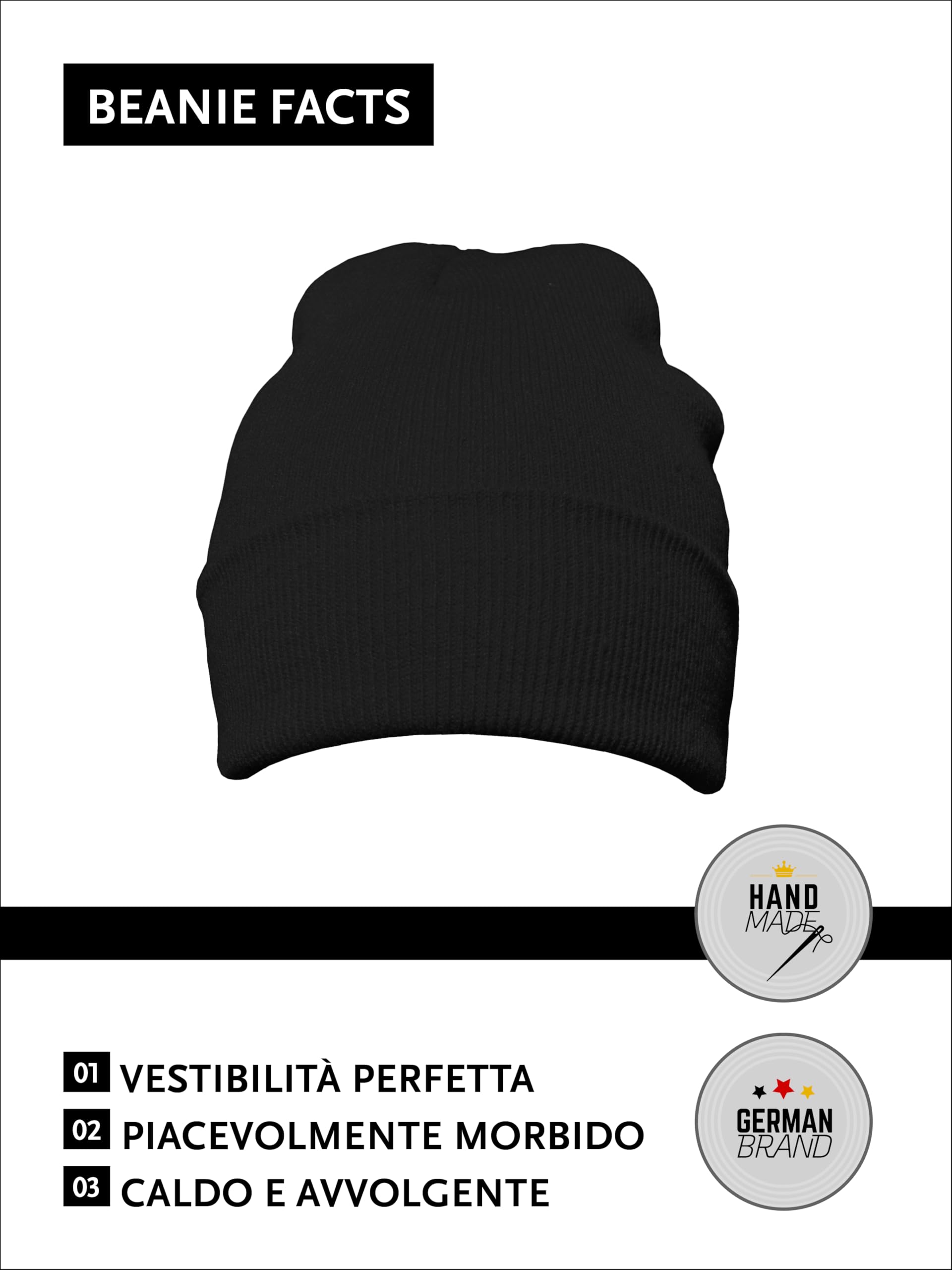 DonDon Berretto Uomo Berretto Donna Beretto Invernale Beanie Design Classico